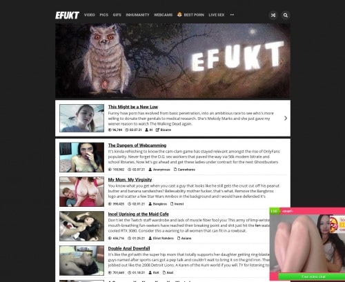 مراجعة لقطة الشاشة Efukt.com
