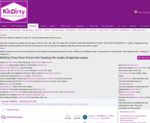 لقطة شاشة لمراجعة KikDirty