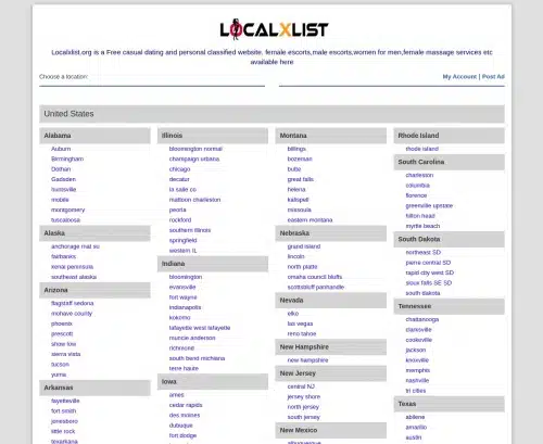 لقطة شاشة لمراجعة Localxlist