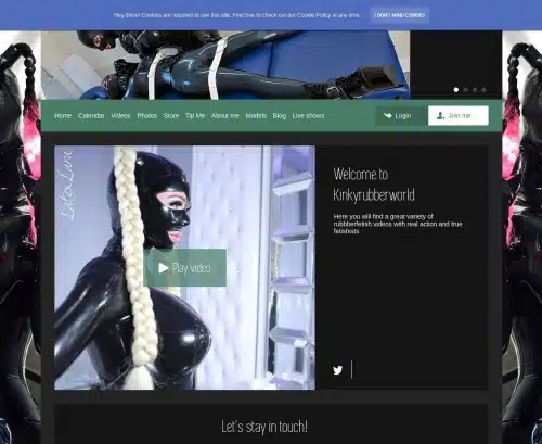 لقطة شاشة لمراجعة KinkyRubberWorld