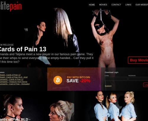 Screenshot from Elitepain.com for review purposes Review screenshot Elitepain.com