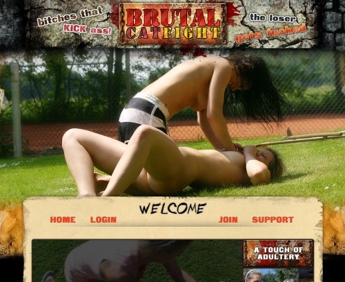 لقطة شاشة من موقع Brutalcatfight.com لأغراض المراجعة مراجعة لقطة الشاشة Brutalcatfight.com