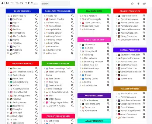 لقطة شاشة لمراجعة MainPornSites