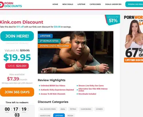 لقطة شاشة مراجعة لـ Porndiscounts