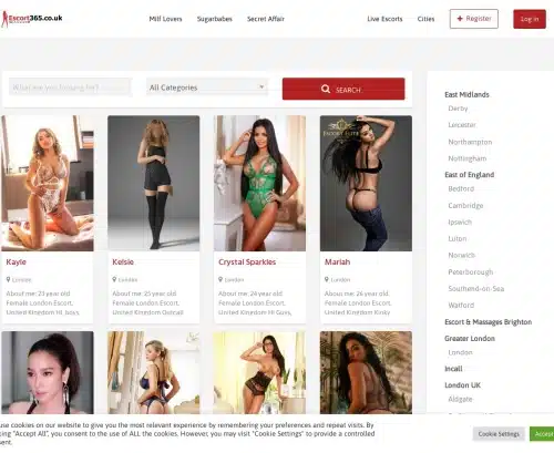 لقطة شاشة لمراجعة Escort365