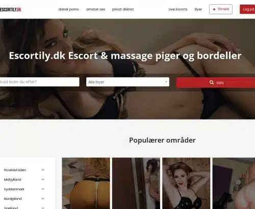 لقطة شاشة لمراجعة Escortily.dk