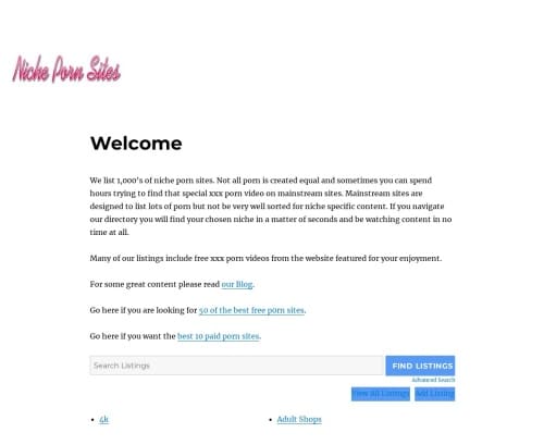 Review screenshot Nichepornsites.com