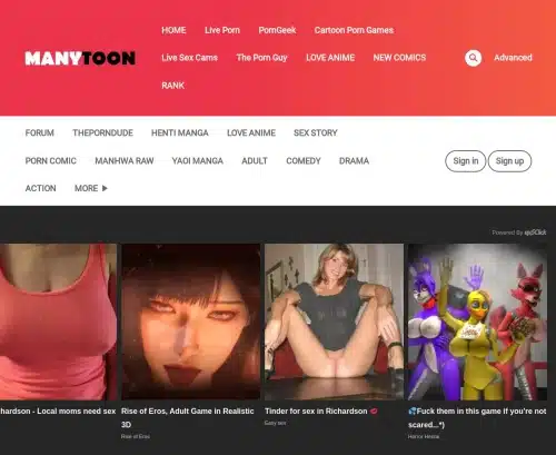 لقطة شاشة لمراجعة Manytoon