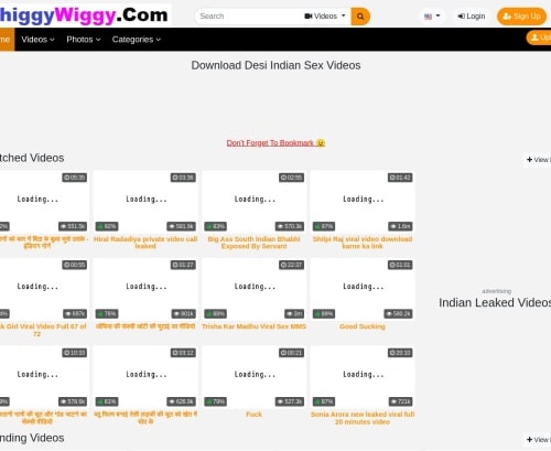 مراجعة لقطة الشاشة Chiggywiggy.com