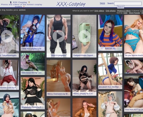 Screenshot from Xxx-cosplay.net for review purposes Review screenshot Xxx-cosplay.net