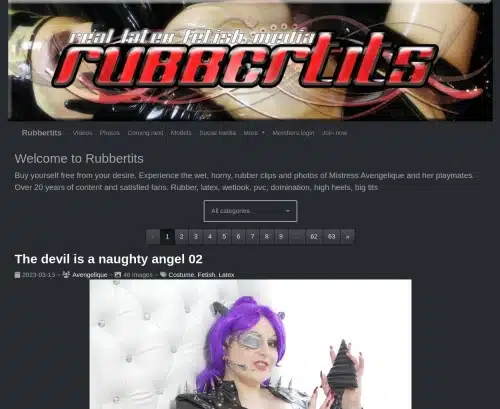 لقطة شاشة مراجعة لـ RubberTits
