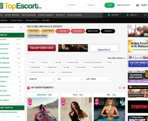مراجعة لقطة الشاشة Topescort.me