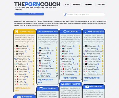لقطة شاشة لمراجعة ThePornCouch