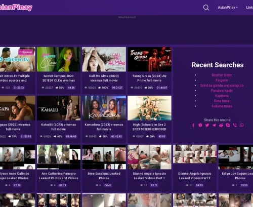 Screenshot from Asianpinay.to for review purposes Review screenshot Asianpinay.to