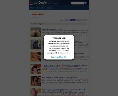 مراجعة لقطة الشاشة Listcrawler.com
