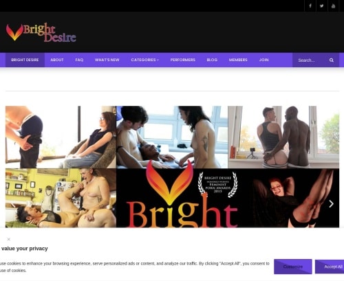 Screenshot from Brightdesire.com for review purposes Review screenshot Brightdesire.com