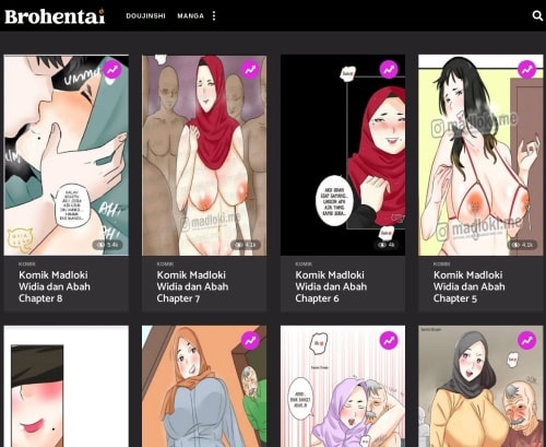 Screenshot from Brohentai.com for review purposes Review screenshot Brohentai.com
