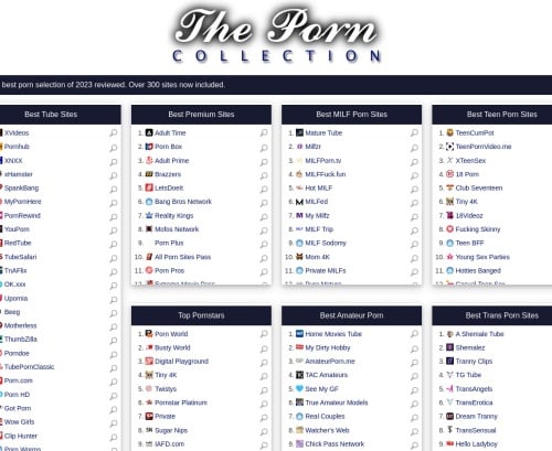 مراجعة لقطة الشاشة Theporncollection.com