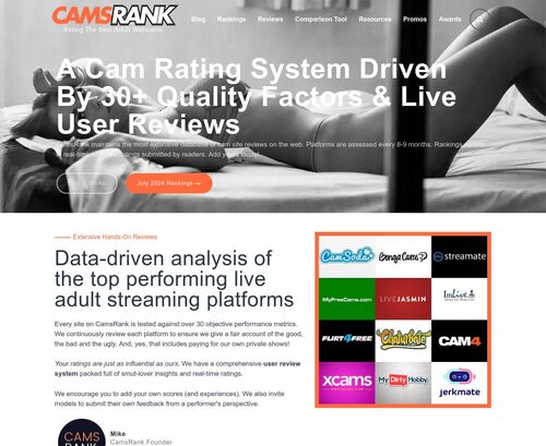 مراجعة لقطة الشاشة camsrank.com