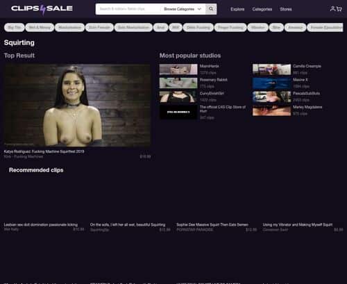 مراجعة لقطة الشاشة Clips4sale.com