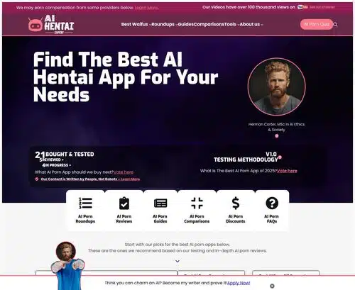 لقطة شاشة لمراجعة تطبيق AI Hentai Expert