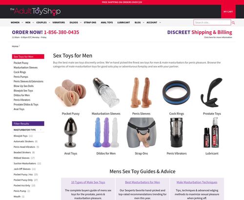 Review screenshot theadulttoyshop.com
