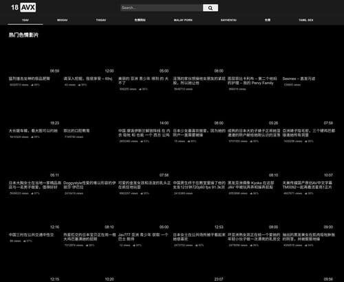 Screenshot from 18avx.com for review purposes Review screenshot 18avx.com