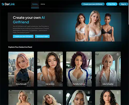 لقطة شاشة لمراجعة Darlink AI