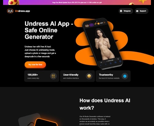 Captura de pantalla de la revisión de Undress.app