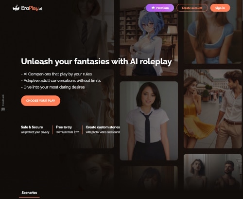 لقطة شاشة لمراجعة Eroplay.ai