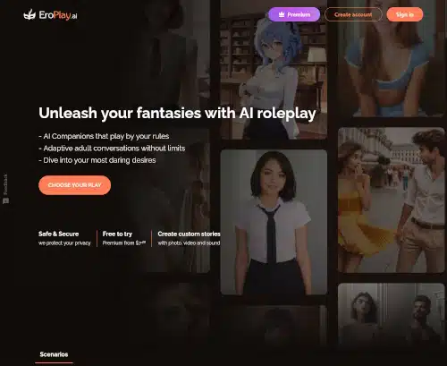 لقطة شاشة لمراجعة EroPlay.ai
