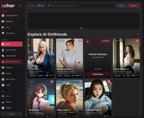 لقطة شاشة لمراجعة برنامج Xchar ai