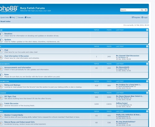 Screenshot from theburpfetishforums.com for review purposes Review screenshot theburpfetishforums.com