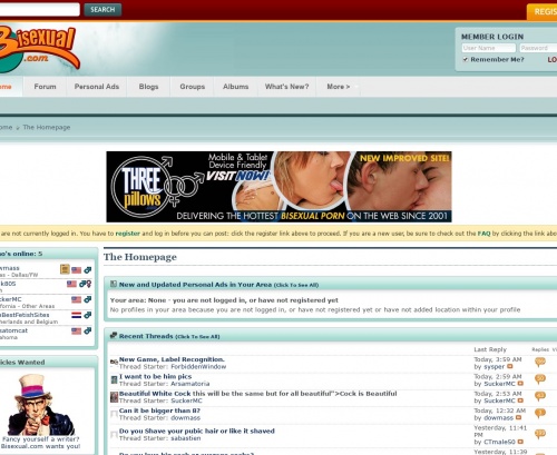 Review screenshot bisexual.com