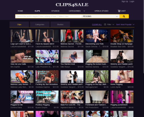 Clips4Sale Pegging