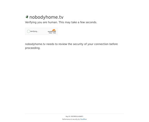 Screenshot from nobodyhome.tv for review purposes Review screenshot nobodyhome.tv