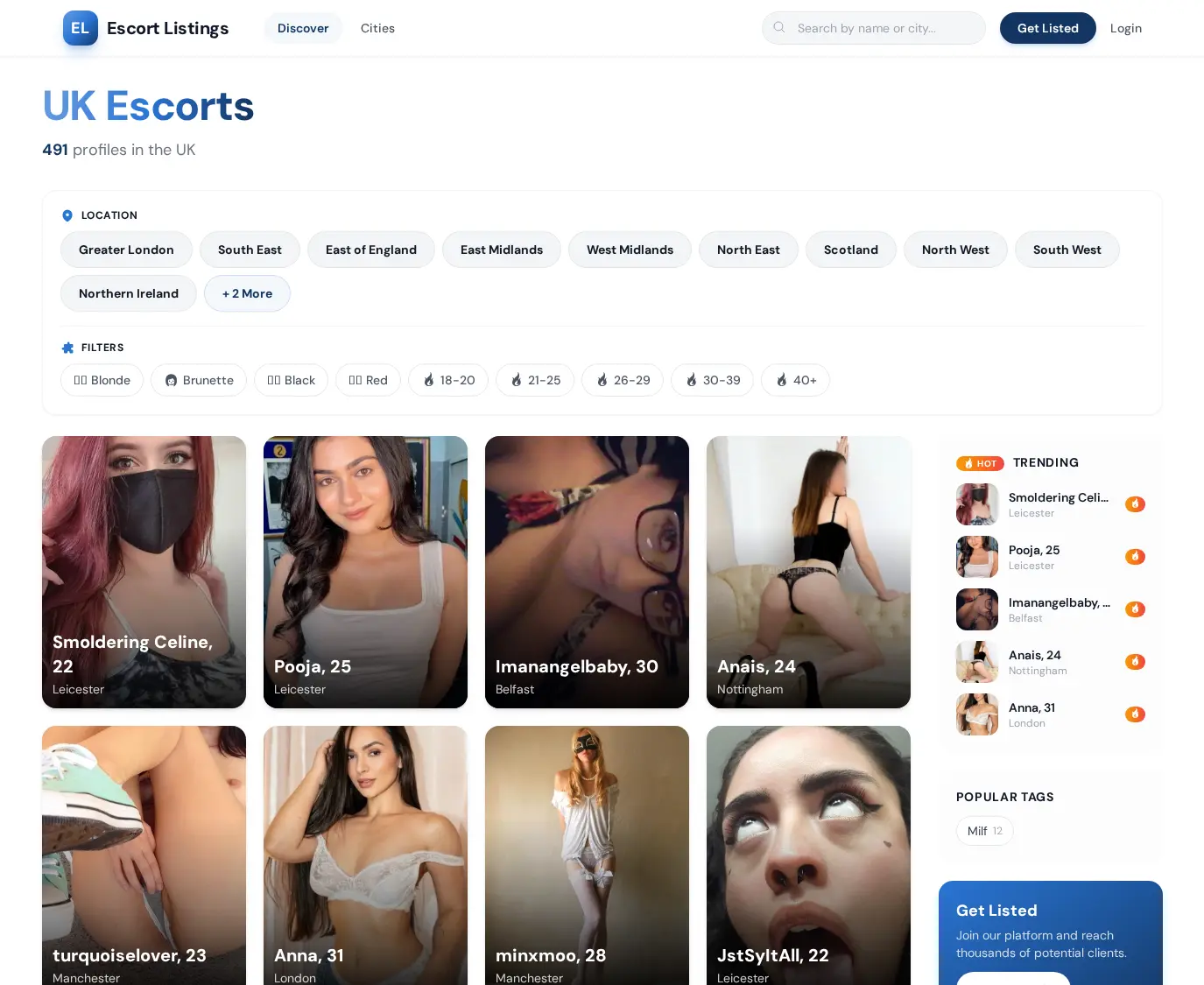 Escort Listings